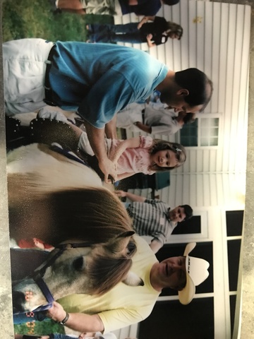 Yo monté un caballo.