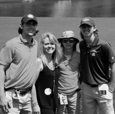 Mi famila y yo fuimos al Quail Hollow para ver el juego de golf