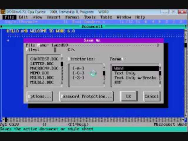 Sexta Versión MS-DOS 6.0