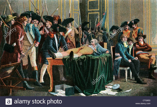 The End of the Reign of Terror- Death of Robespierre
