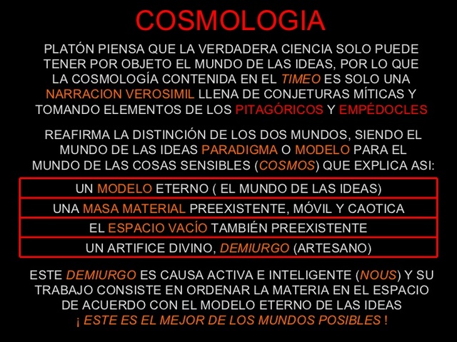Cosmología de Platón