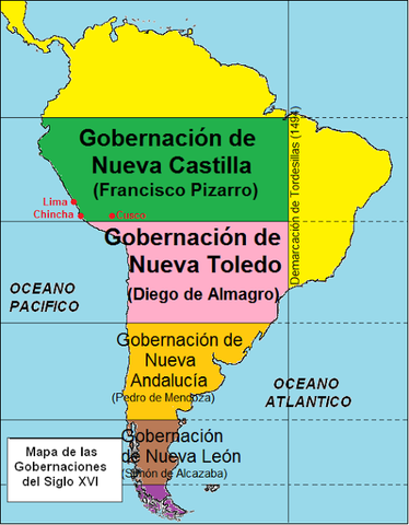 GOBERNACION DE NUEVA TOLEDO, NUEVA ANDALUCIA Y NEVA LEÓN