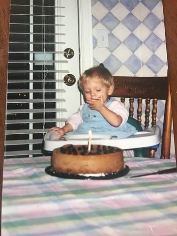 Yo celebré mi primer cumpleaños.