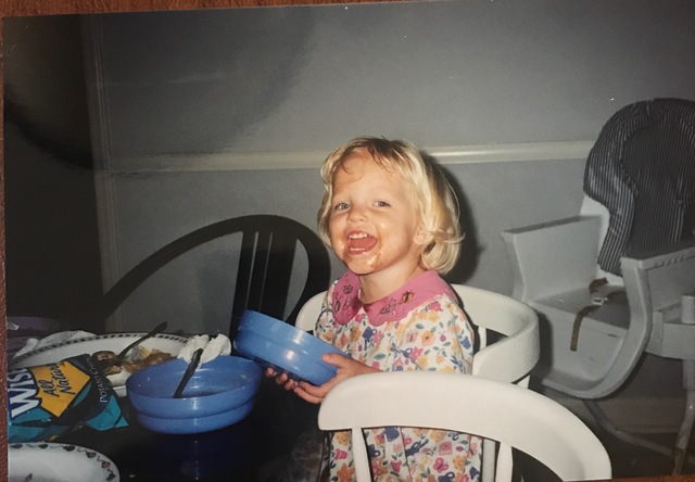 Yo comí helado por primera vez.