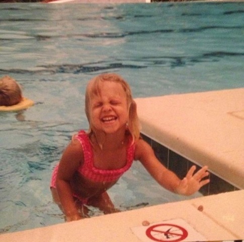 Yo aprendí a nadar.