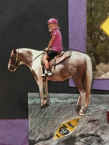 Yo monté un caballo.