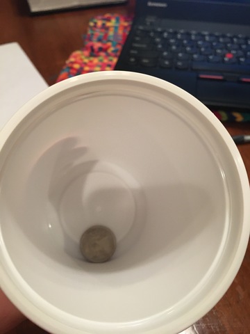 Yo comí un trimestre cuando yo tuve cinco años