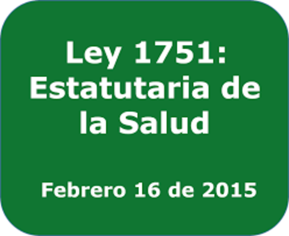 LEY ESTATUTARIA EN SALUD