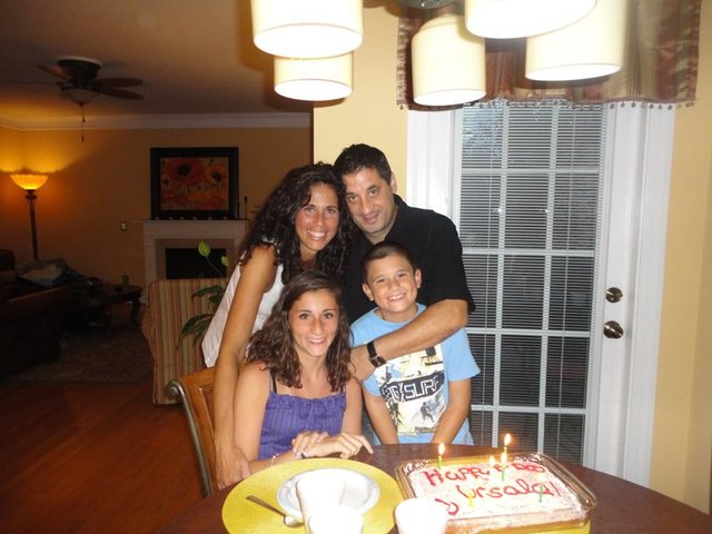 Mi hermana de cumpleaños, ella tenía catorce años.