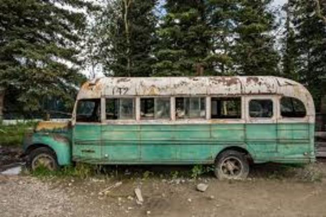 Chirstopher walks into the the bush.