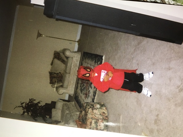 Yo me vestí como Spiderman porque él era mi favorito.