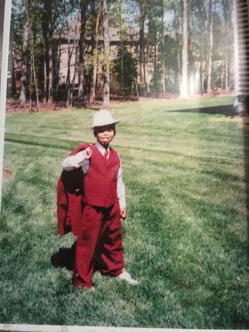 Yo fui a la iglesia para la pascua.