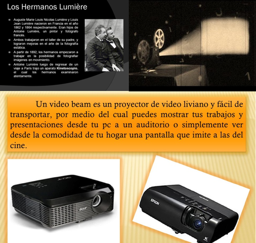 Proyector de cine "Video Beam"