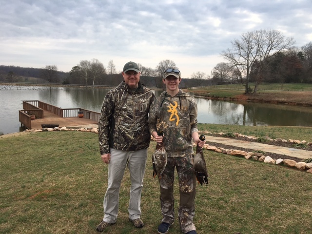 Fui en mi primero caza de patos con mi papá.