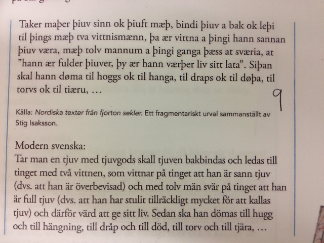 Exempeltext & övergångsmarkör - Äldre Västgötalagen