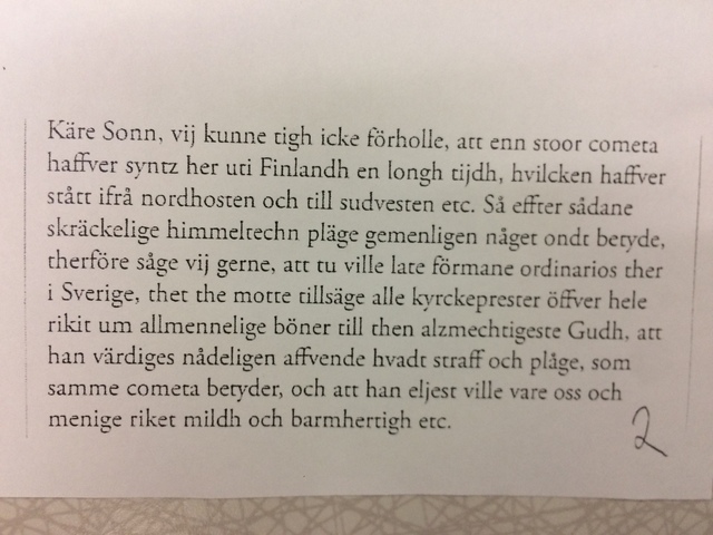 Exemepltext - Gustav Vasas brev