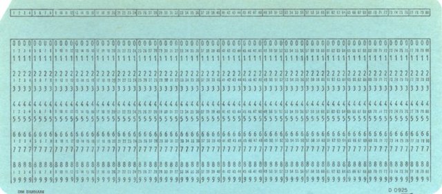 Se usan las tarjetas perforadas para introducir datos