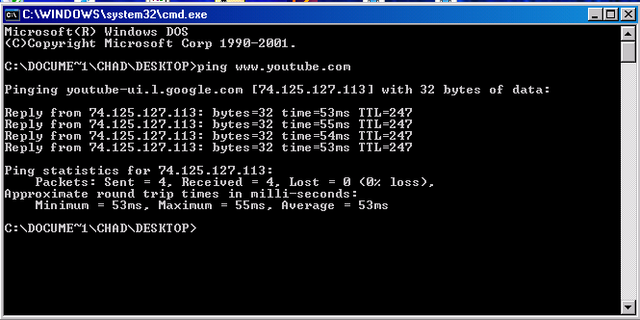 La señal "ping of death"