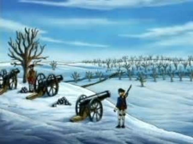Continental Army Wintering at Valley Forge