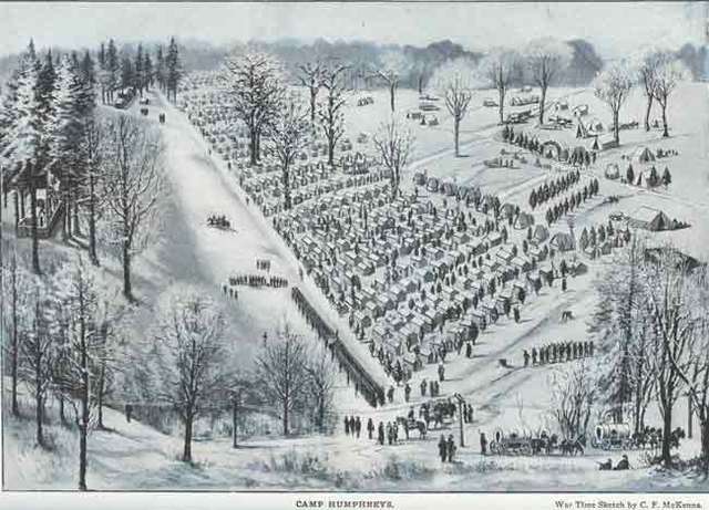 Continental Army Wintering at Valley Forge