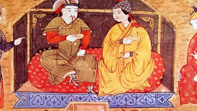 Grandson of Genghis Kan (Hulagu) burns Baghdad to ground :(