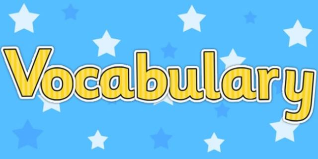 TECHNOLOGICAL VOCABULARY