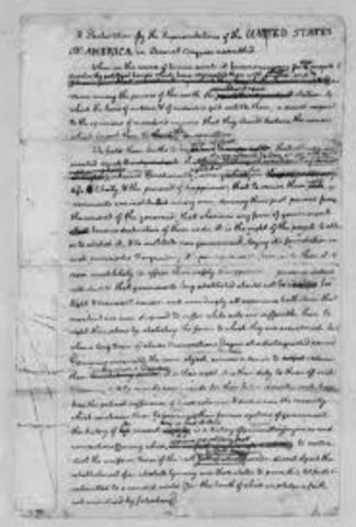 Declaration of Independence drafted