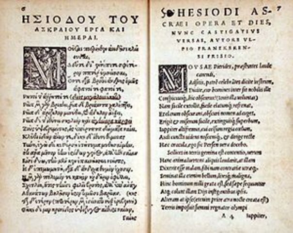 Hesiod describes practical uses for astronomy