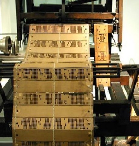 Jacquard - Primer telar programable, con tarjetas perforadas