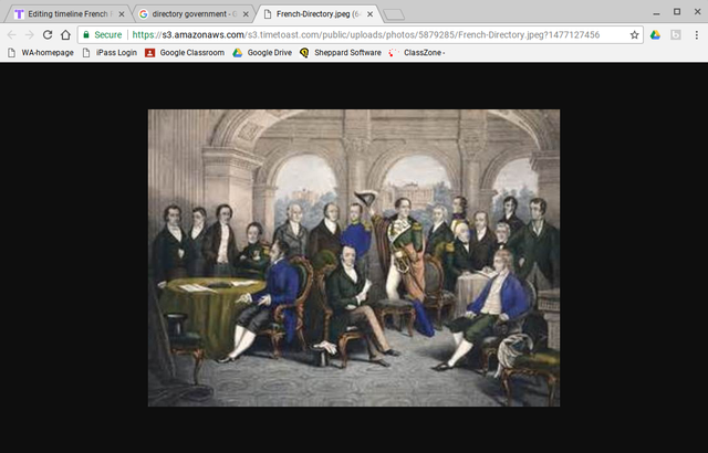 Second constitution est. Directory government