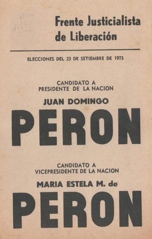 Segundas elecciones presidenciales de 1973