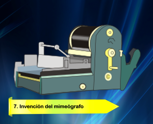 10. Invención del mimeógrafo / Inicios de la Fotocopiadora