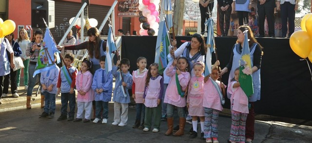 My 1st day of prekindergarten in Argentina