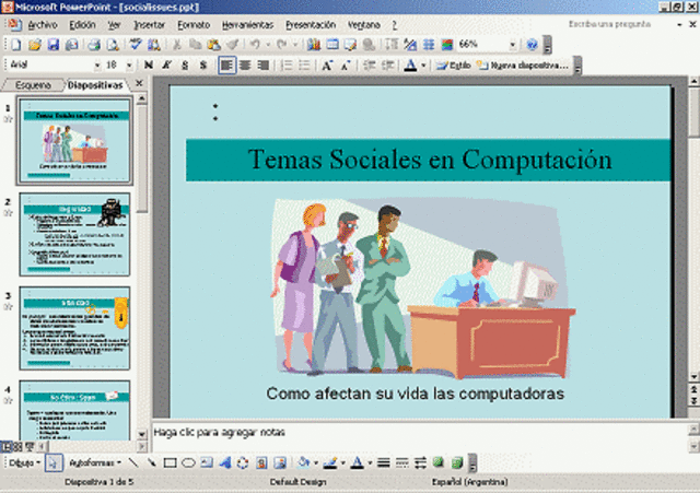 Proyección de imágenes y diapositivas