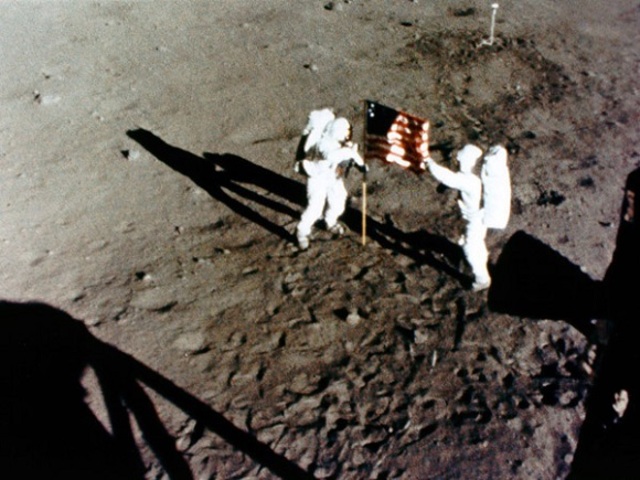Buzz Aldrin and Neil Armstrong first men on moon