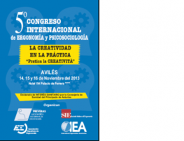 V Congreso Internacional de Ergonomía y Psicosociología aplicada