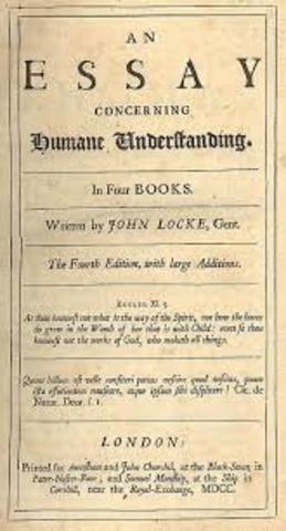 Locke  terminó de escribir su famoso Essay concerning human undurstanding