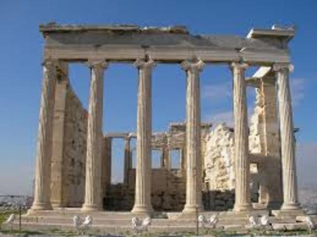 Columnas El Erecteion, Acrópolis (Orden Jónico)