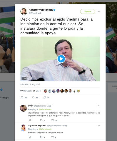 el Gobernador difunde, Decidimos excluir al ejido Viedma