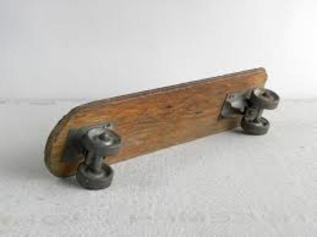 The first skateboard