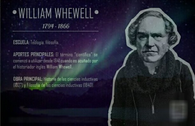 William Whewell (1794-1866): el  tercer personaje sobresaliente del empirismo del siglo XIX también es inglés.