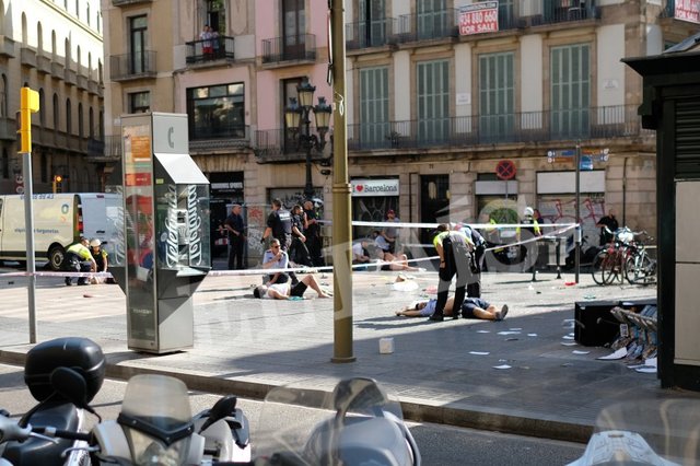 Atentado en las Ramblas de Barcelona