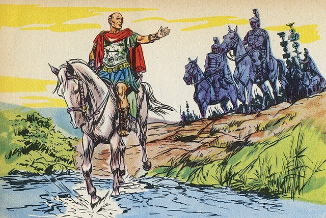 Cesare attraversa il Rubicone