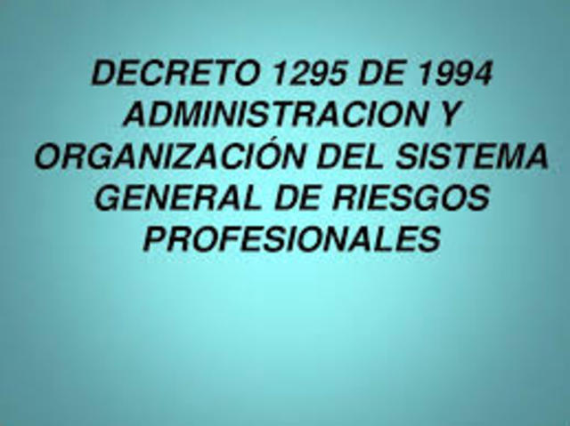 DECRETO 1295 DE 1994