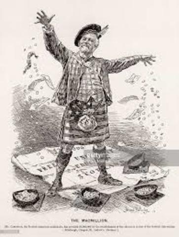 His net worth is now $3.5 billion in today's money.