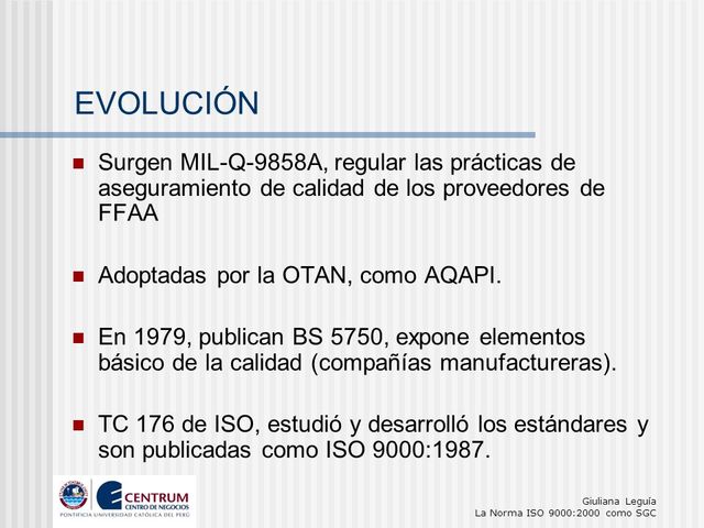 La OTAN Adopta MIL-Q-9858A