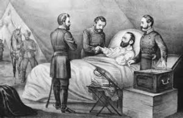 General Stonewall Jackson Dies.