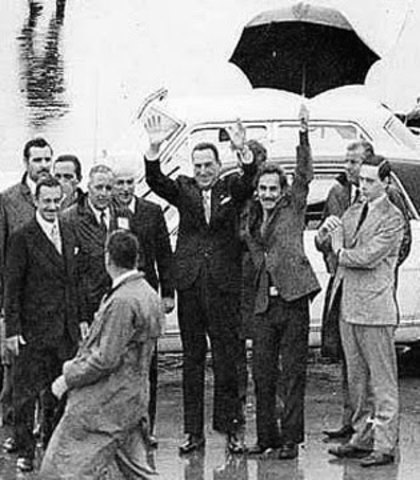 Llegó al país Juan Domingo Perón