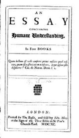 Se publica ''Essay concerning human undurstanding'' de Locke