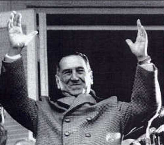 Llegada de Perón a la Argentina